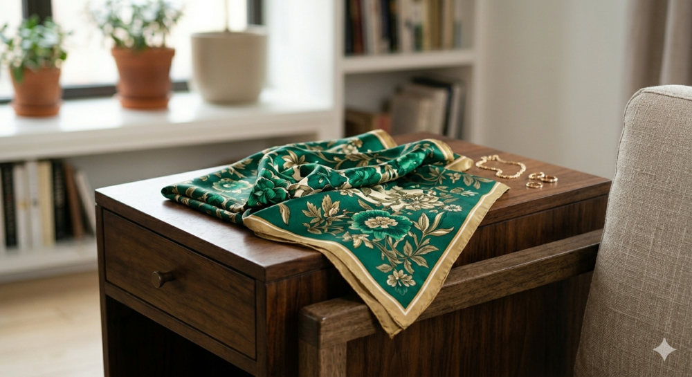 Luxury Satin Silk Scarf
